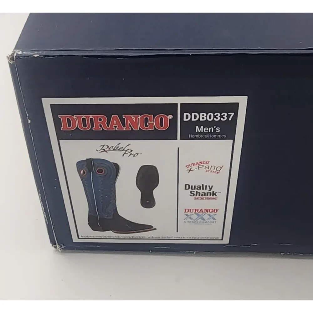 Men's Durango Rebel Pro Brilliant Blue Boots Style - DDB0337 EUC - Size US 11 M